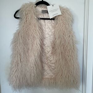 White fuzzy Ermanno Scervino vest